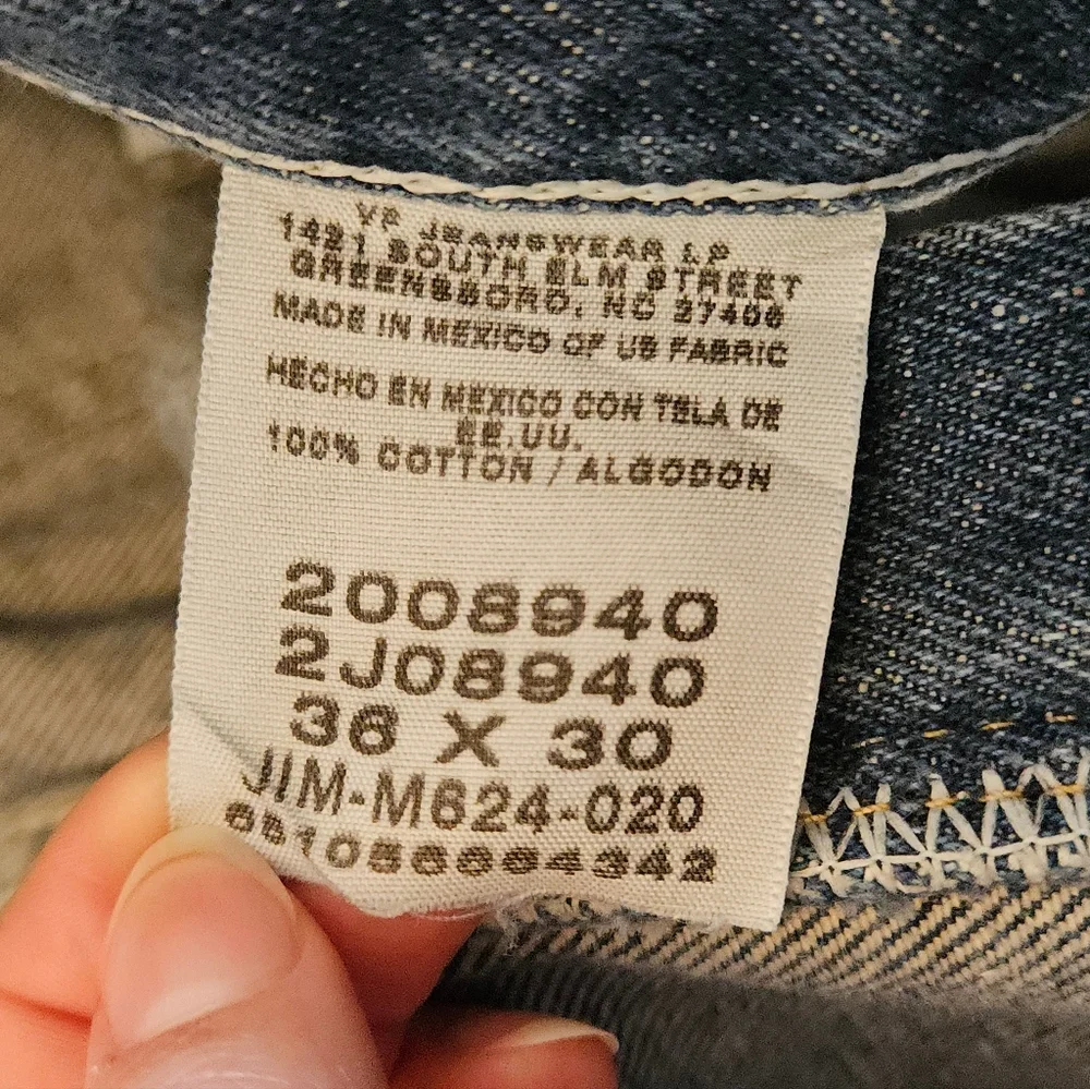 Men's Lee Blue Jeans Regular Fit 36 x 30 100% Cotton  *Have Damage* - Picture 10 of 16